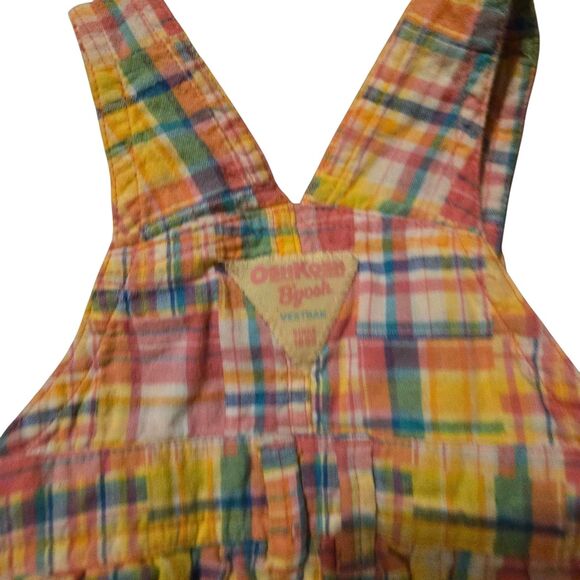 Vintage Osh Kosh B Gosh Plaid Tulle Easter Spring - Picture 4 of 7